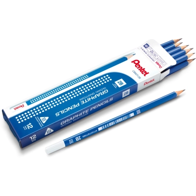 Ołówek Pentel CB60 2B drewniany trójkątny
